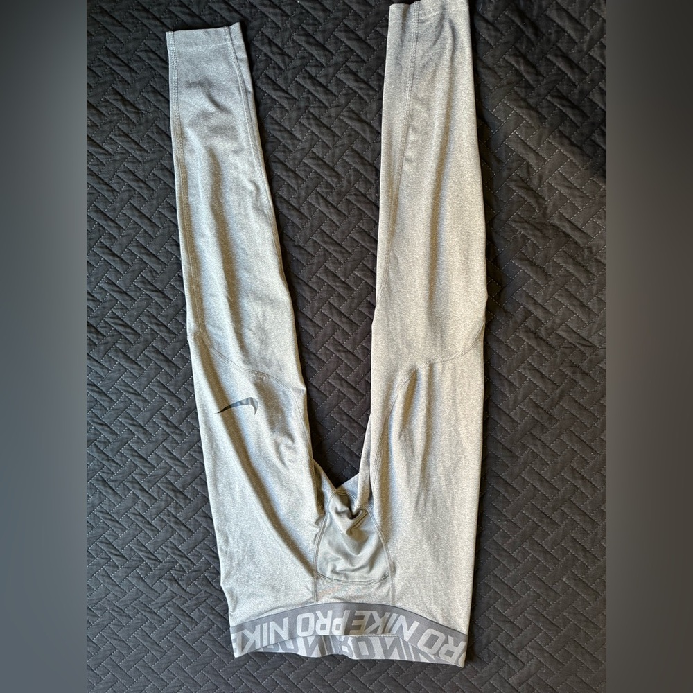 Grey Nike Dri-Fit Tights